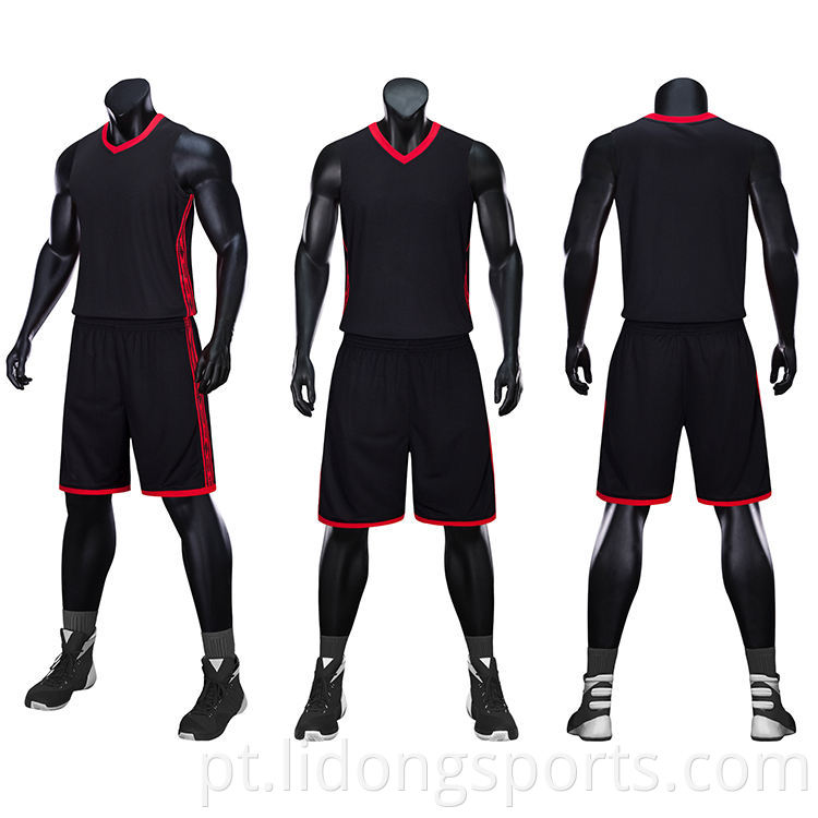 OEM Custom Sleeve Jersey Blank Reversible Basketball Uniform para venda